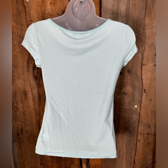 Banana Republic Light Green Stretch T-Shirt- Size X-Small - Picture 4 of 8